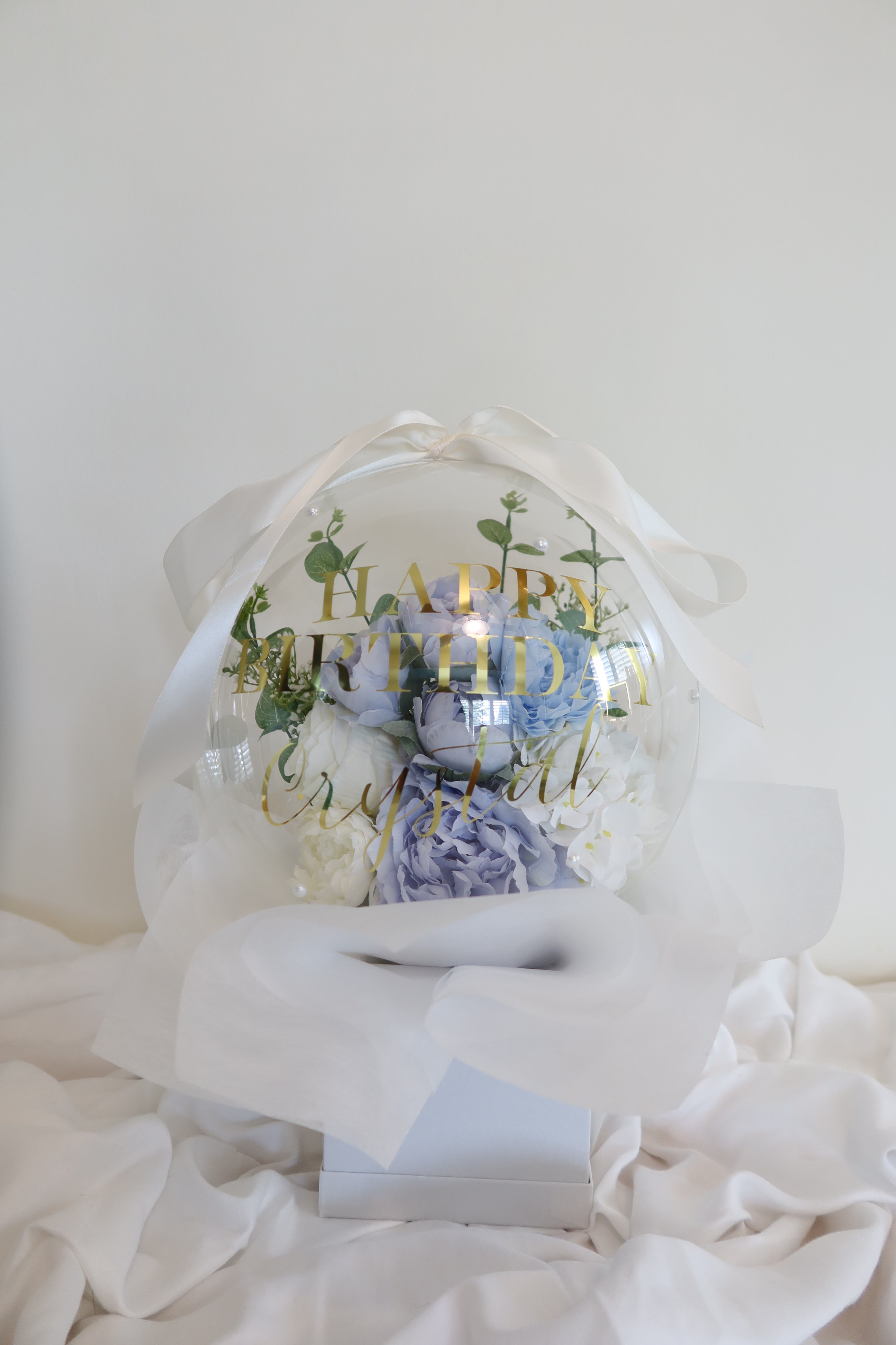 Blue Flower Balloon