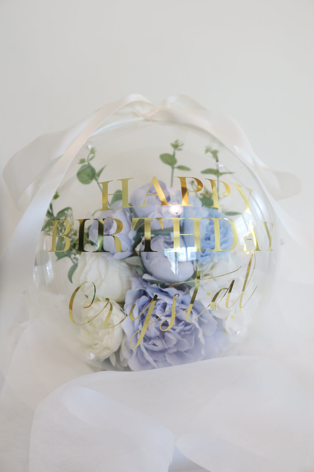 Blue Flower Balloon